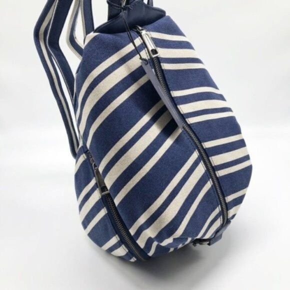 REBECCA MINKOFF Julian Backpack Blue Stripe  main image 8